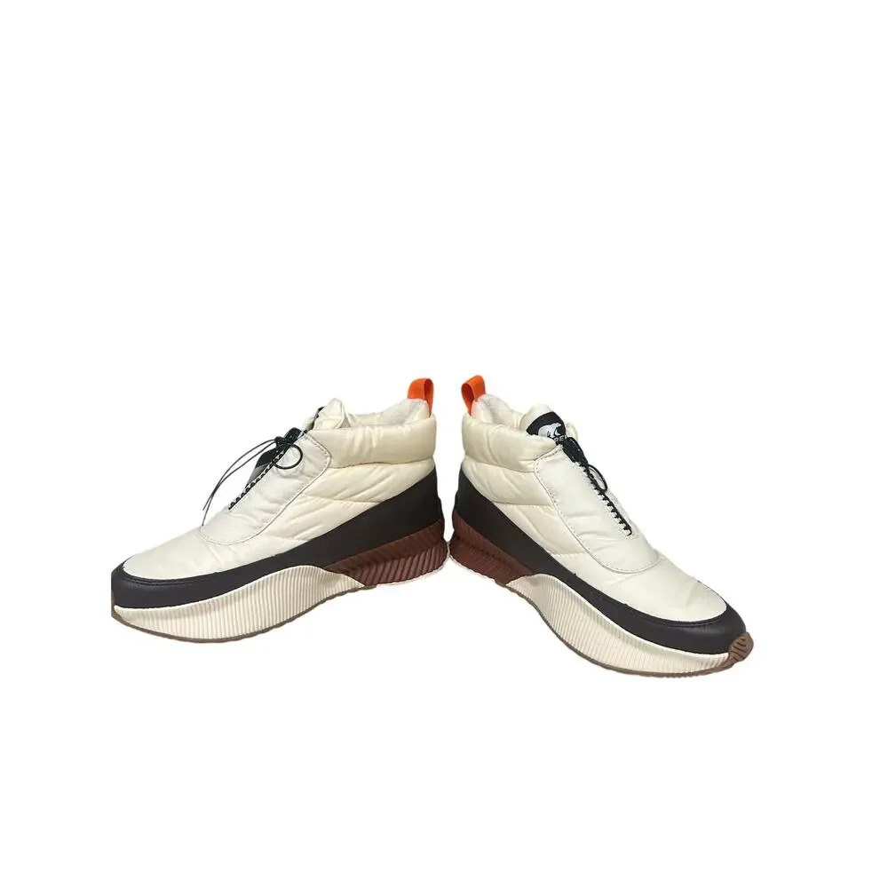 Sorel NWT Out N About III Puffy Zip Boots Sz 7.5 White Black Womens No Box - Picture 4 of 8